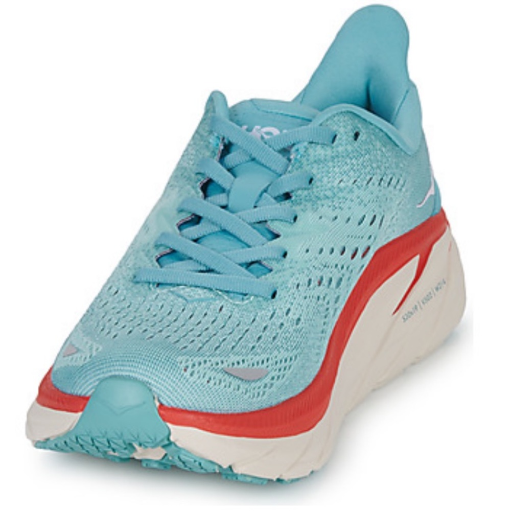 HOKA ONE ONE W CLIFTON 8 - Watercolor / Eggshell / Blue, WOMENS SIZE 8 US - Picture 3 of 11